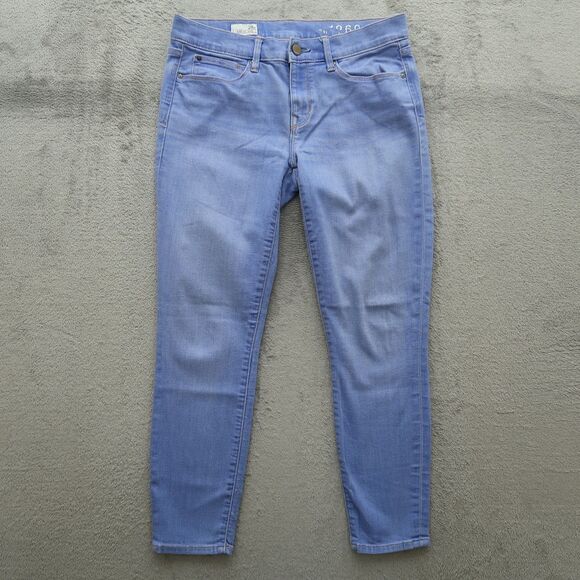 Gap 1969 Jeans Women's Size 28P Blue Low-Rise Legging Denim Pants 25" Inseam - Picture 1 of 16